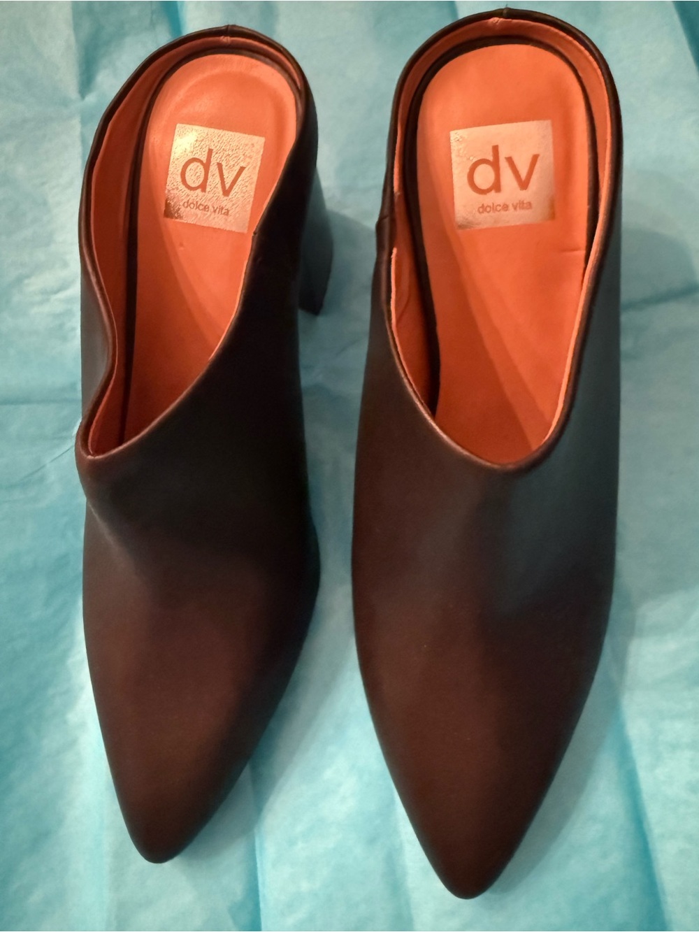 Dolce Vita Black Pointed Slip-On Mules
